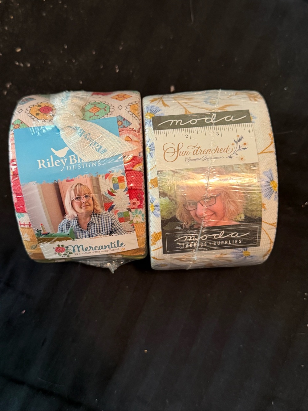 Riley Blake & Moda Pre-Cut Fabric Rolls - Floral and Gem Patterns